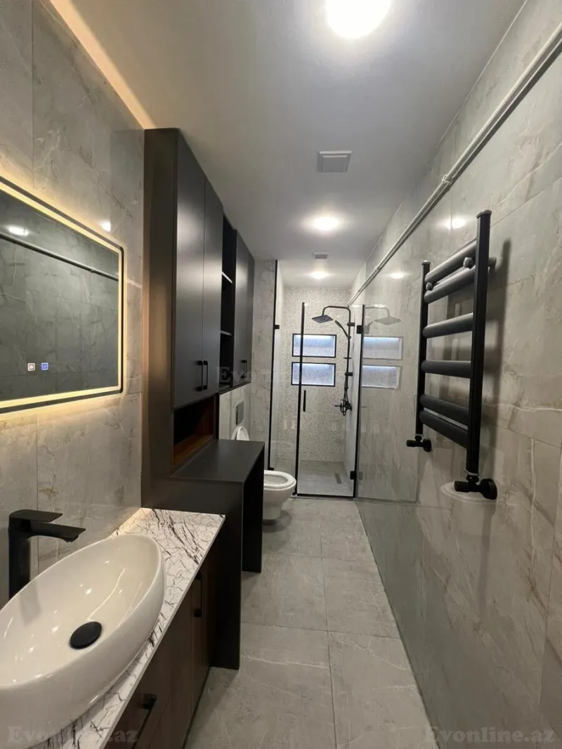 Kirayə verilir 2 otaqlı Mənzil Yeni tikili 77.7 m² Nəsimi r. - şəkil 14