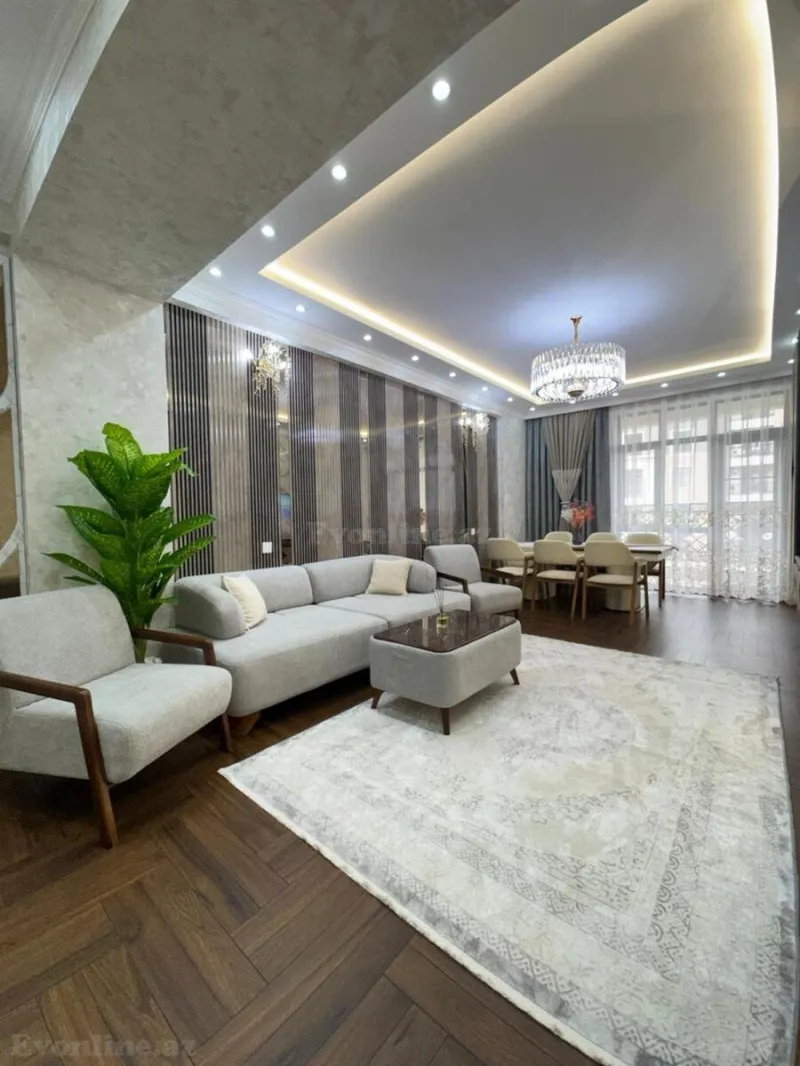 Satılır 3 otaqlı Mənzil Yeni tikili 127 m² Qara Qarayev m. - şəkil 2