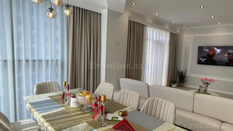 Satılır 3 otaqlı Mənzil Yeni tikili 112 m² Nərimanov r. - şəkil 5