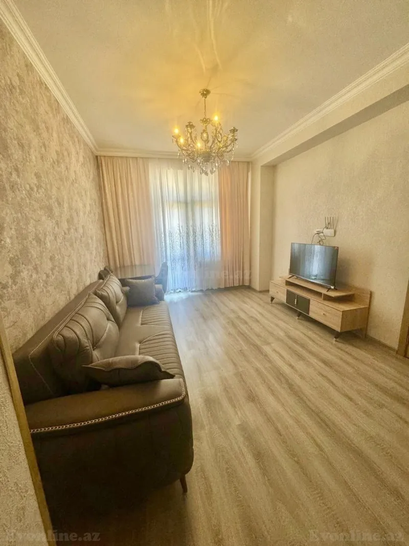 Kirayə verilir 2 otaqlı Mənzil Yeni tikili 60 m² Nərimanov r. - şəkil 2