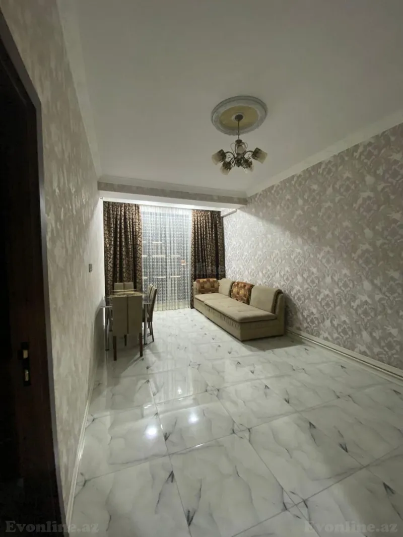 Kirayə verilir 2 otaqlı Mənzil Yeni tikili 60 m² Nərimanov r. - şəkil 3