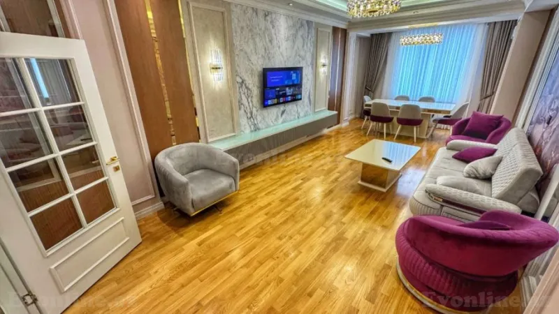 Kirayə verilir 3 otaqlı Mənzil Yeni tikili 145 m² Memar Əcəmi m. - şəkil 2