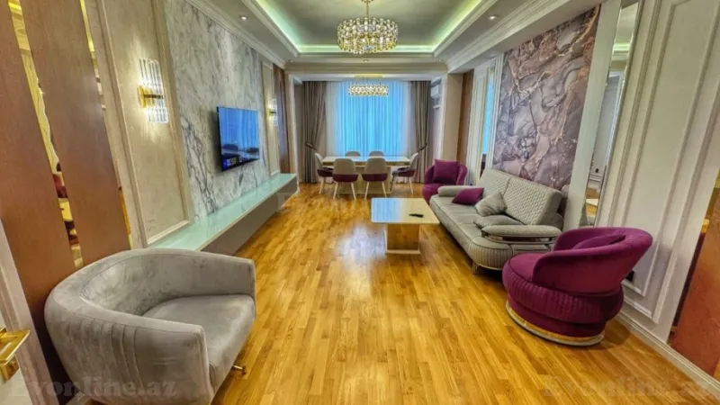 Kirayə verilir 3 otaqlı Mənzil Yeni tikili 145 m² Memar Əcəmi m. - şəkil 19