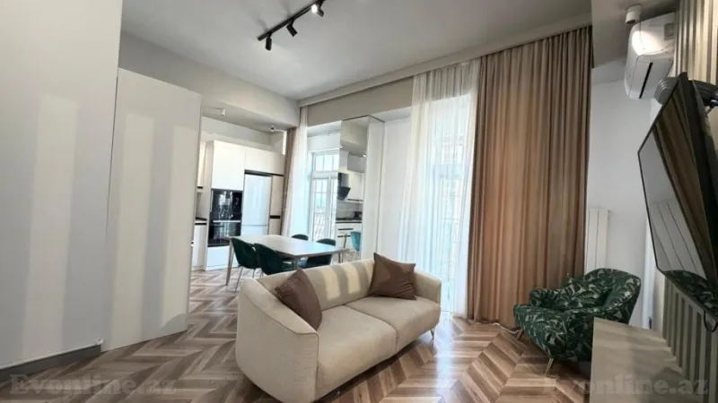Kirayə verilir 2 otaqlı Mənzil Yeni tikili 70 m² Xətai r. - şəkil 3