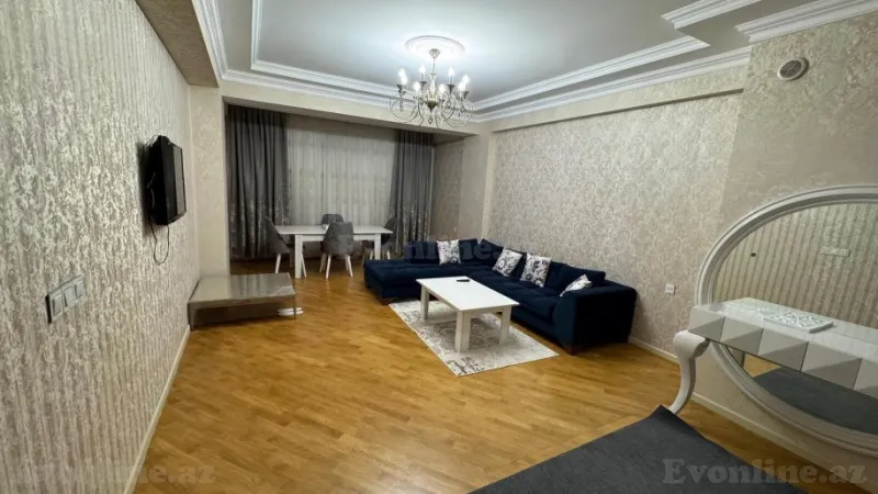 Kirayə verilir 2 otaqlı Mənzil Yeni tikili 100 m² 8 Noyabr m. - şəkil 3