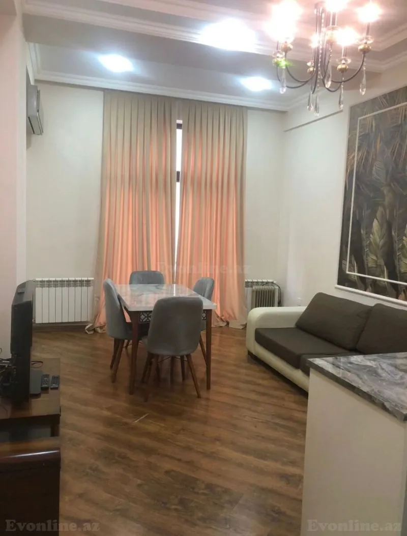 Kirayə verilir 2 otaqlı Mənzil Yeni tikili 55 m² Nizami m. - şəkil 2