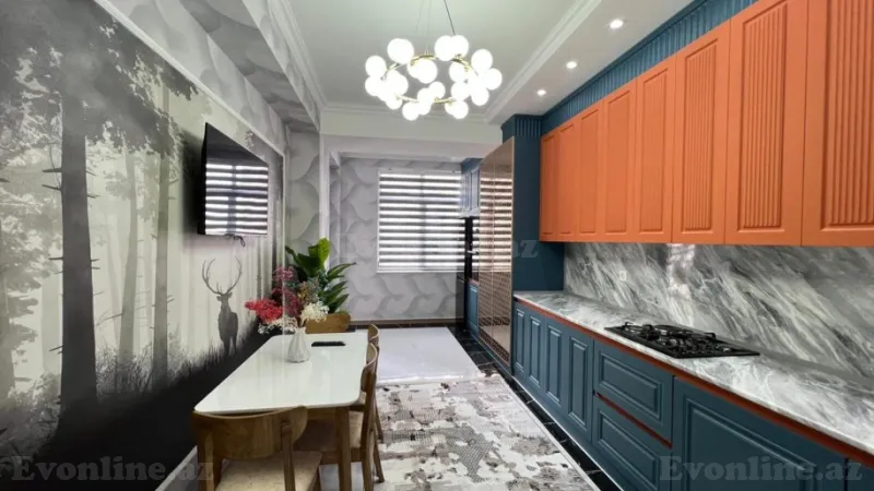 Satılır 3 otaqlı Mənzil Yeni tikili 129 m² Qara Qarayev m. - şəkil 6