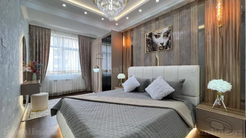 Satılır 3 otaqlı Mənzil Yeni tikili 129 m² Qara Qarayev m. - şəkil 9