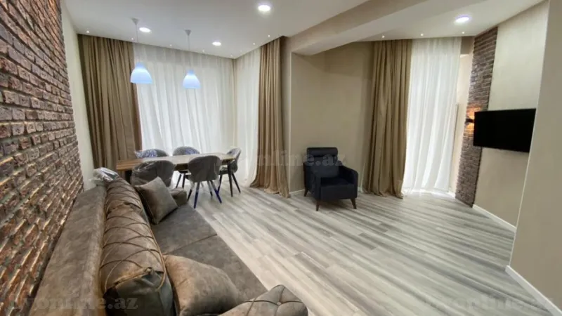 Kirayə verilir 2 otaqlı Mənzil Yeni tikili 95.2 m² Gənclik m. - şəkil 2