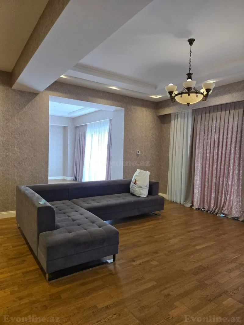 Kirayə verilir 5 otaqlı Mənzil Yeni tikili 240 m² Nərimanov r. - şəkil 3