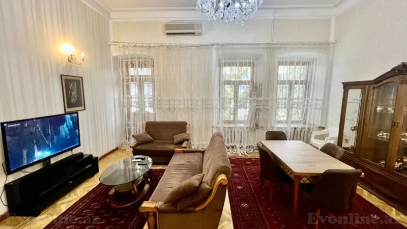 Kirayə verilir 3 otaqlı Mənzil Yeni tikili 135 m² Sahil m. - şəkil 2