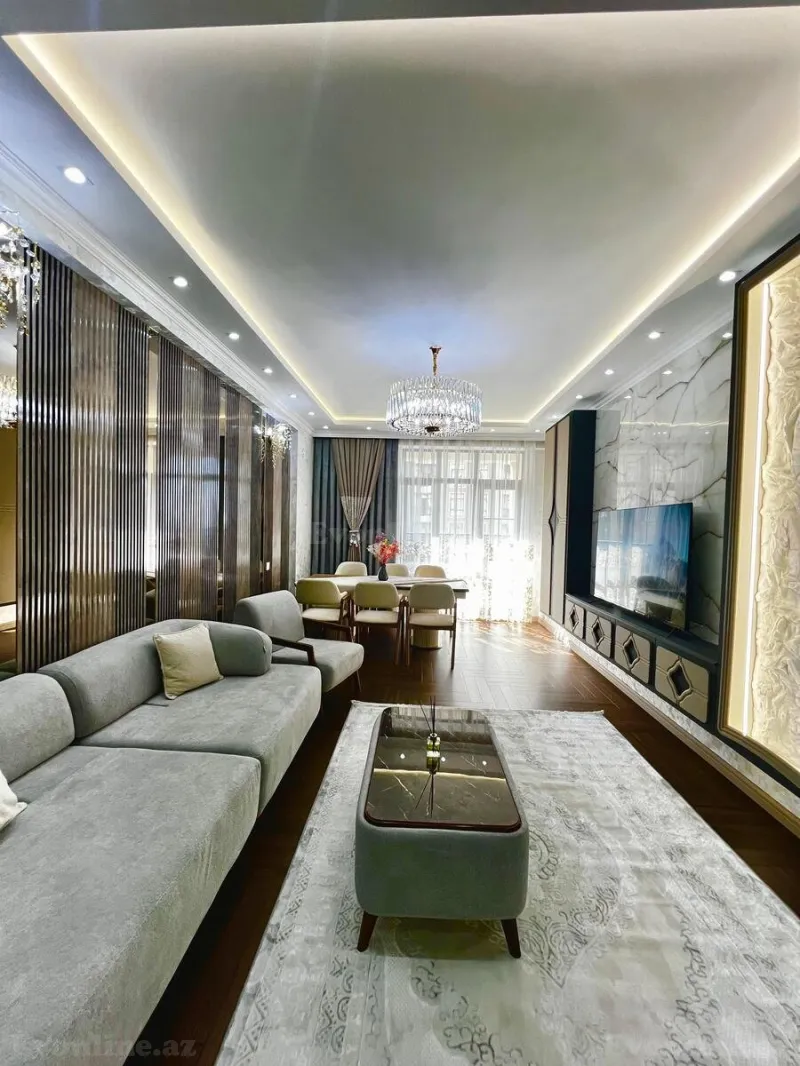 Satılır 3 otaqlı Mənzil Yeni tikili 128 m² Qara Qarayev m. - şəkil 3