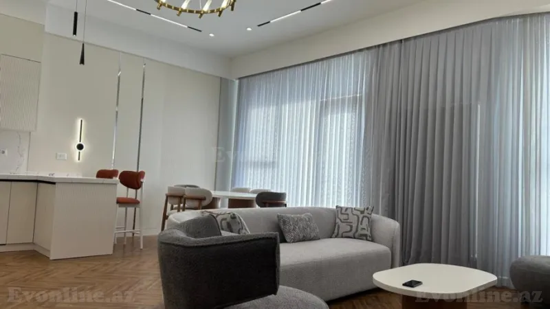 Kirayə verilir 2 otaqlı Mənzil Yeni tikili 80 m² Xətai r. - şəkil 2