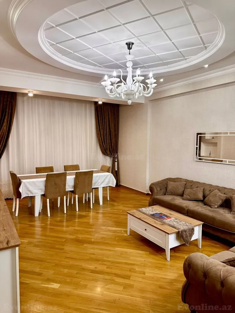 Kirayə verilir 3 otaqlı Mənzil Yeni tikili 125 m² Nəsimi r. - şəkil 3