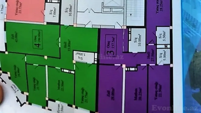 Satılır 4 otaqlı Mənzil Yeni tikili 197 m² Nəriman Nərimanov m. - şəkil 4