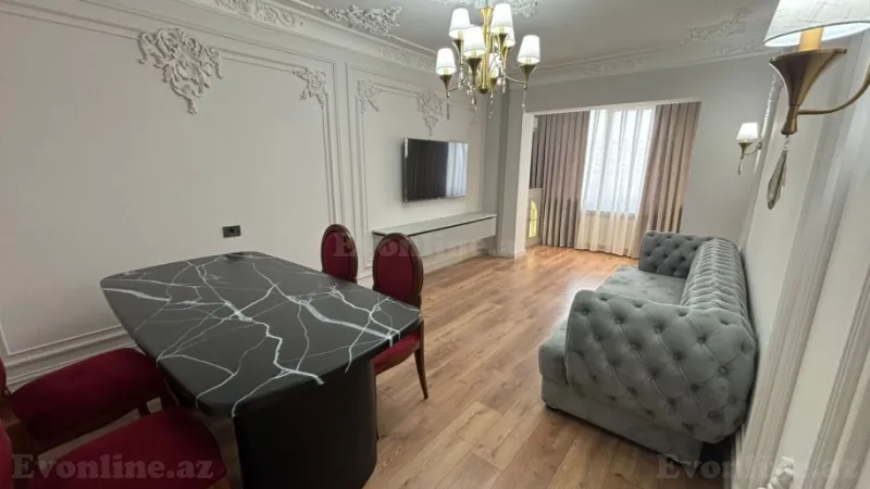 Kirayə verilir 3 otaqlı Mənzil Yeni tikili 82 m² Nizami r. - şəkil 2