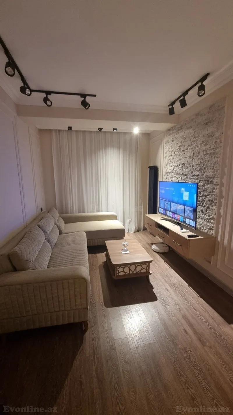 Kirayə verilir 2 otaqlı Mənzil Yeni tikili 55 m² Dərnəgül m. - şəkil 2