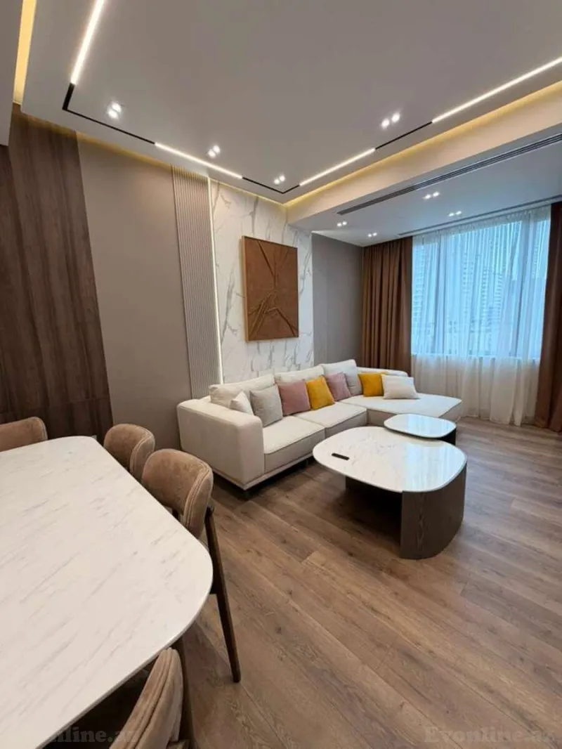 Kirayə verilir 3 otaqlı Mənzil Yeni tikili 120 m² Səbail r. - şəkil 3