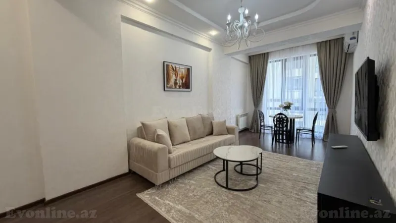 Kirayə verilir 2 otaqlı Mənzil Yeni tikili 68 m² Nərimanov r. - şəkil 2
