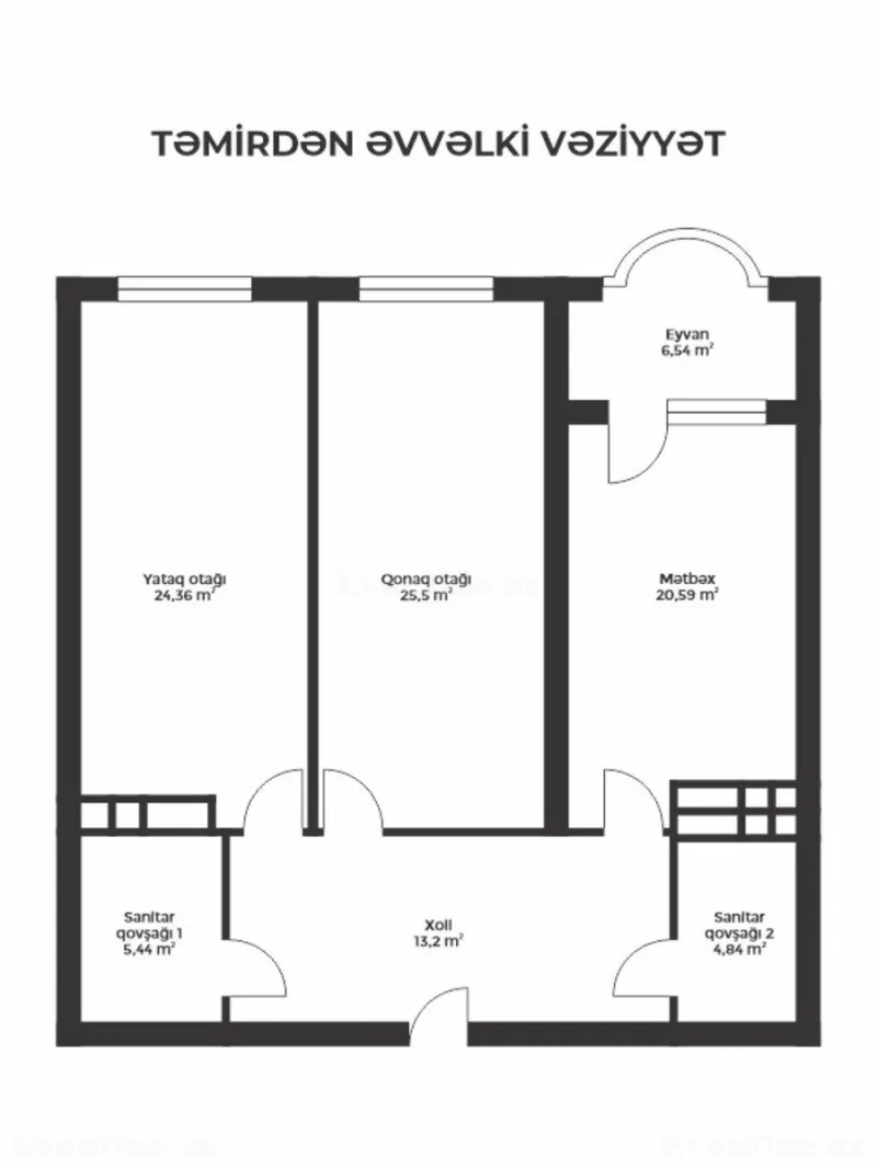 Satılır 2 otaqlı Mənzil Yeni tikili 105 m² Nəriman Nərimanov m. - şəkil 10
