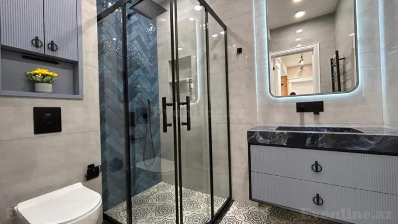 Satılır 3 otaqlı Mənzil Yeni tikili 95 m² Elmlər Akademiyası m. - şəkil 12