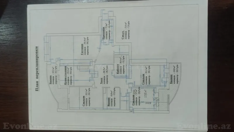 Satılır 4 otaqlı Mənzil Yeni tikili 209 m² Nərimanov r. - şəkil 3