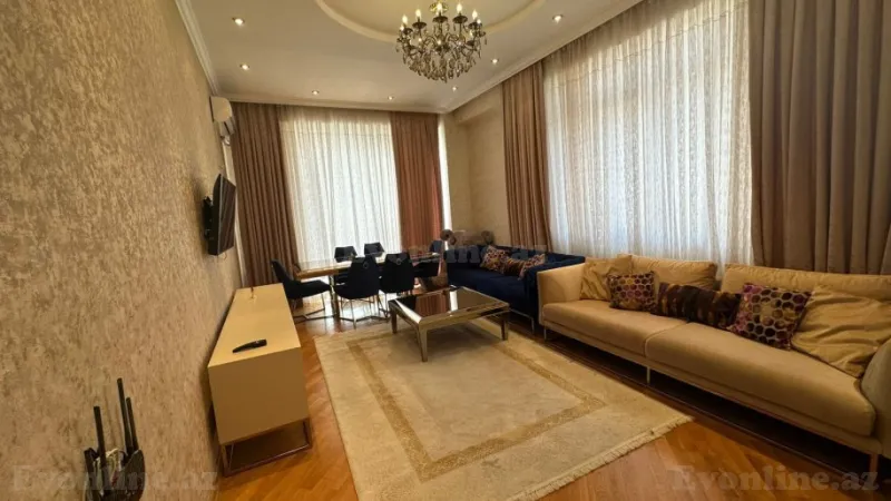 Kirayə verilir 2 otaqlı Mənzil Yeni tikili 110 m² 8 Noyabr m. - şəkil 2