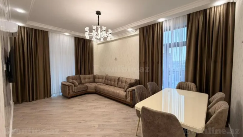 Kirayə verilir 2 otaqlı Mənzil Yeni tikili 88 m² Dərnəgül m.