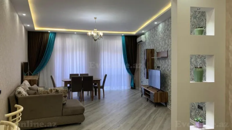 Kirayə verilir 3 otaqlı Mənzil Yeni tikili 120 m² Nizami m. - şəkil 3