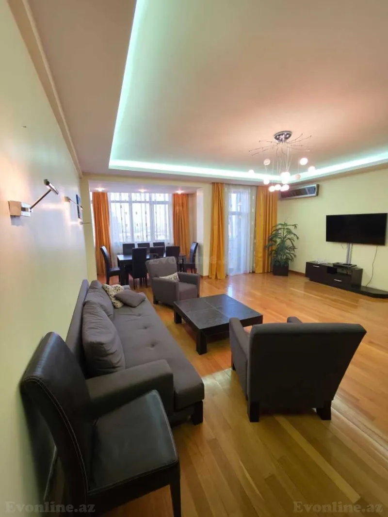 Kirayə verilir 4 otaqlı Mənzil Yeni tikili 190 m² Nizami m. - şəkil 3