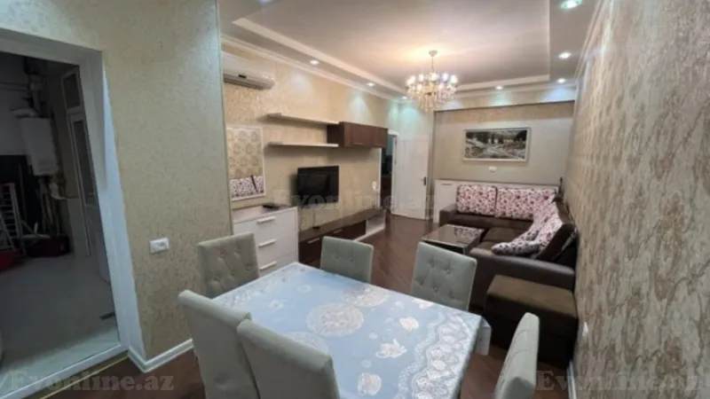 Kirayə verilir 2 otaqlı Mənzil Yeni tikili 80 m² Nərimanov r. - şəkil 3