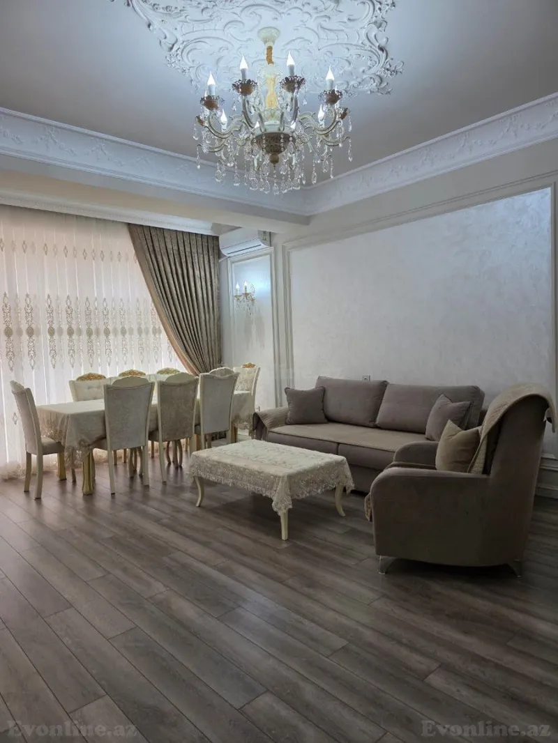 Satılır 3 otaqlı Mənzil Yeni tikili 120 m² İnşaatçılar m. - şəkil 2