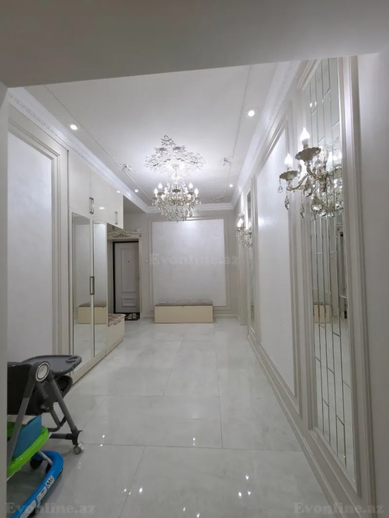 Satılır 3 otaqlı Mənzil Yeni tikili 120 m² İnşaatçılar m. - şəkil 16