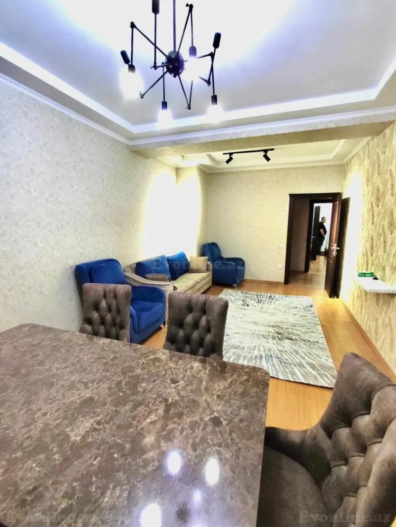 Kirayə verilir 2 otaqlı Mənzil Yeni tikili 80 m² Nəsimi m. - şəkil 2