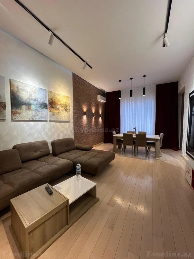 Kirayə verilir 3 otaqlı Mənzil Yeni tikili 138 m² Nəsimi r. - şəkil 3