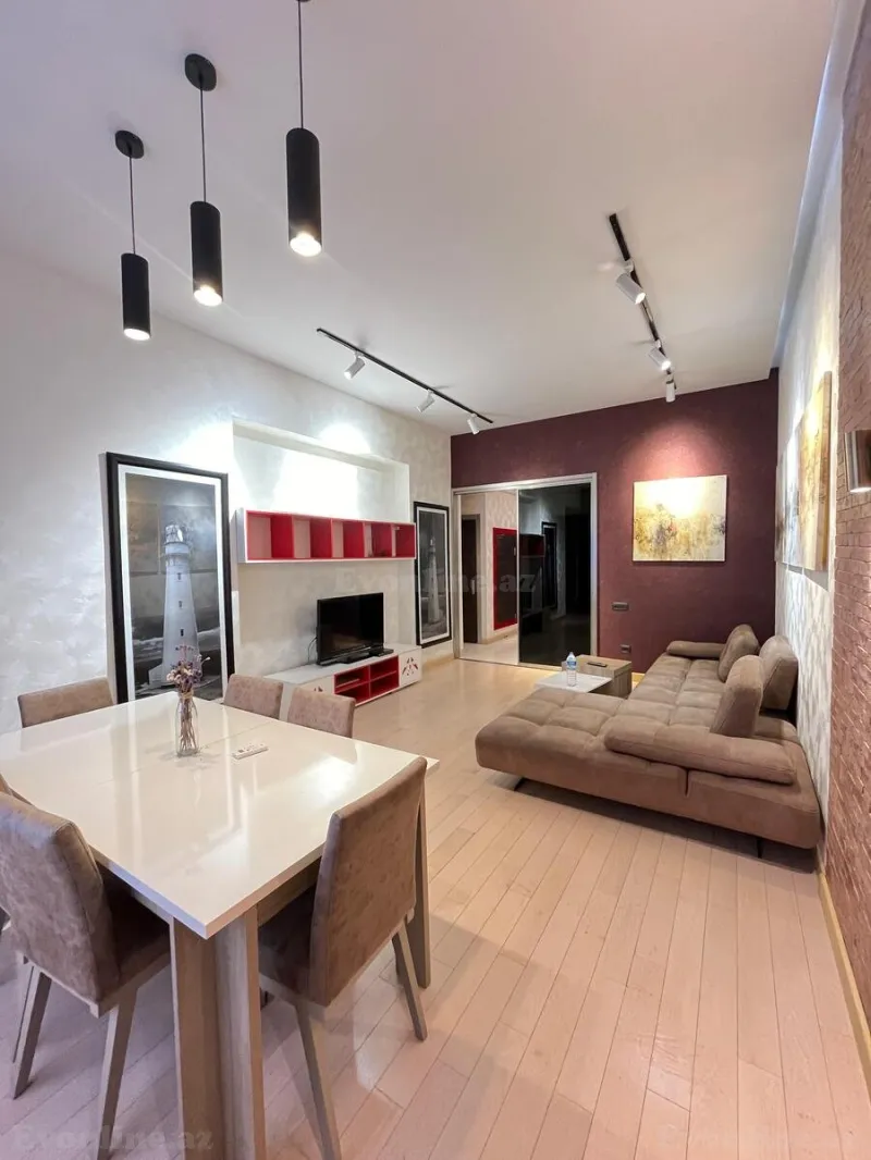 Kirayə verilir 3 otaqlı Mənzil Yeni tikili 138 m² Nəsimi r. - şəkil 6