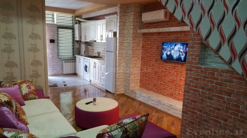 3 otaqlı Mənzil 75 m² Sahil m. Kirayə verilir