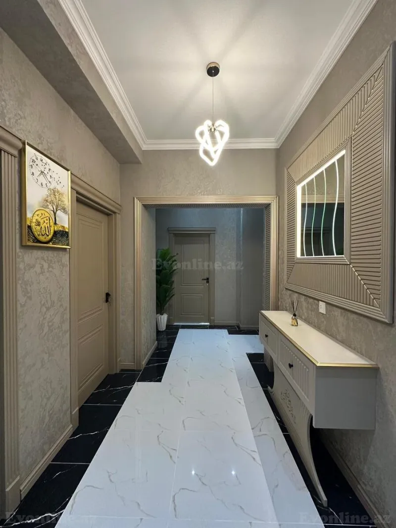 Satılır 3 otaqlı Mənzil Yeni tikili 128 m² Qara Qarayev m. - şəkil 3