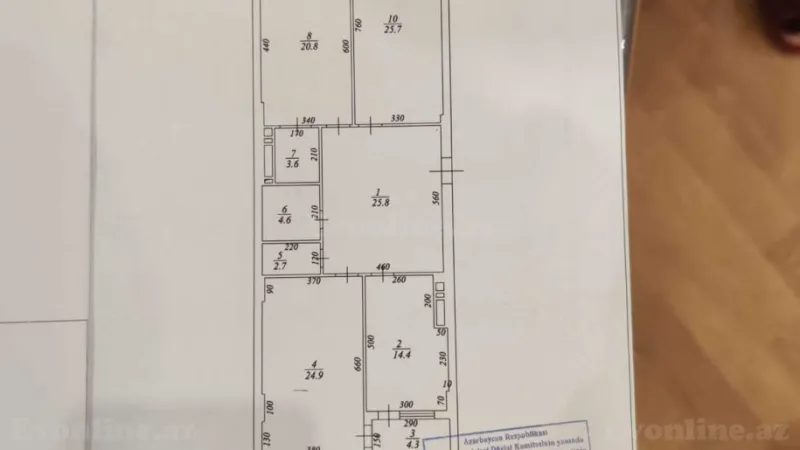 Satılır 3 otaqlı Mənzil Yeni tikili 130 m² İnşaatçılar m. - şəkil 13