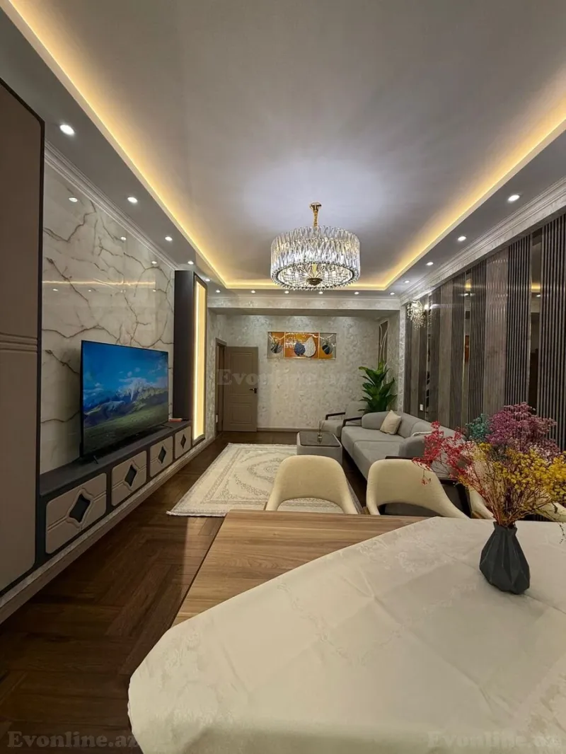 Satılır 3 otaqlı Mənzil Yeni tikili 127 m² Qara Qarayev m. - şəkil 2