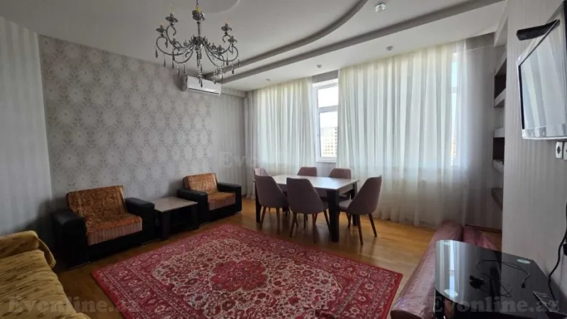 Kirayə verilir 3 otaqlı Mənzil Yeni tikili 120 m² Xətai m. - şəkil 3