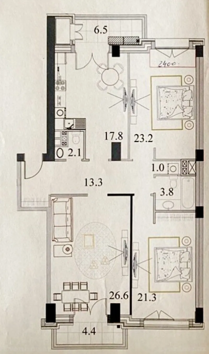 Satılır 3 otaqlı Mənzil Yeni tikili 120 m² Xətai r. - şəkil 11