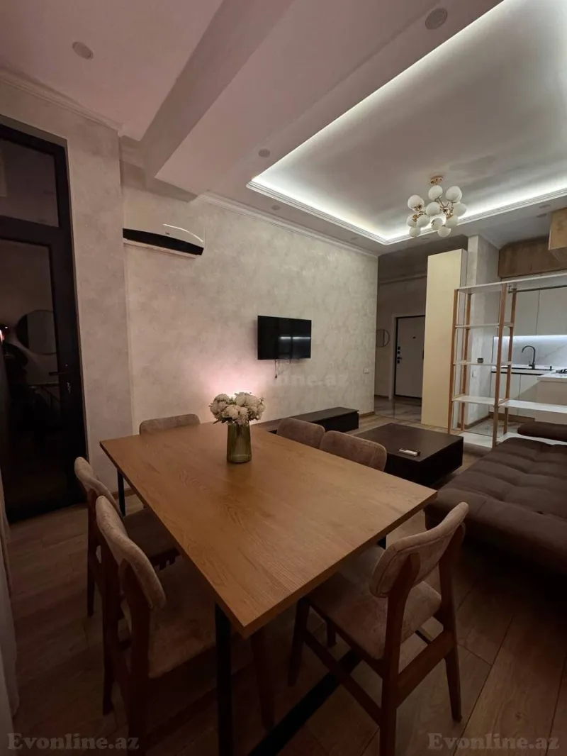 Kirayə verilir 2 otaqlı Mənzil Yeni tikili 60 m² 8 Noyabr m. - şəkil 3