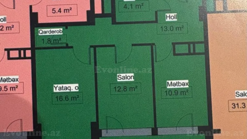 Satılır 2 otaqlı Mənzil Yeni tikili 83 m² Lökbatan - şəkil 3