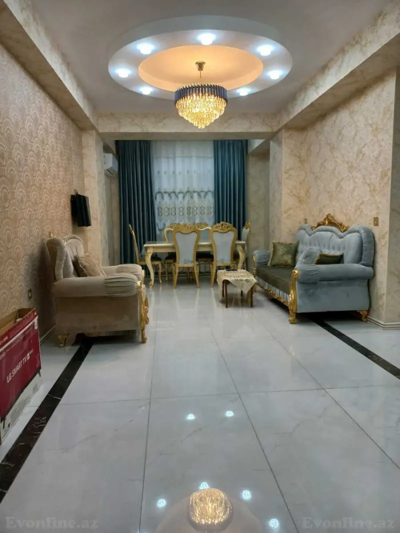 Kirayə verilir 3 otaqlı Mənzil Yeni tikili 120 m² İnşaatçılar m. - şəkil 2