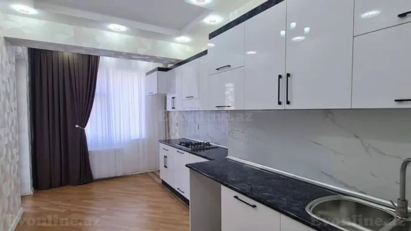 Satılır 2 otaqlı Mənzil Yeni tikili 80 m² Həzi Aslanov m. - şəkil 3