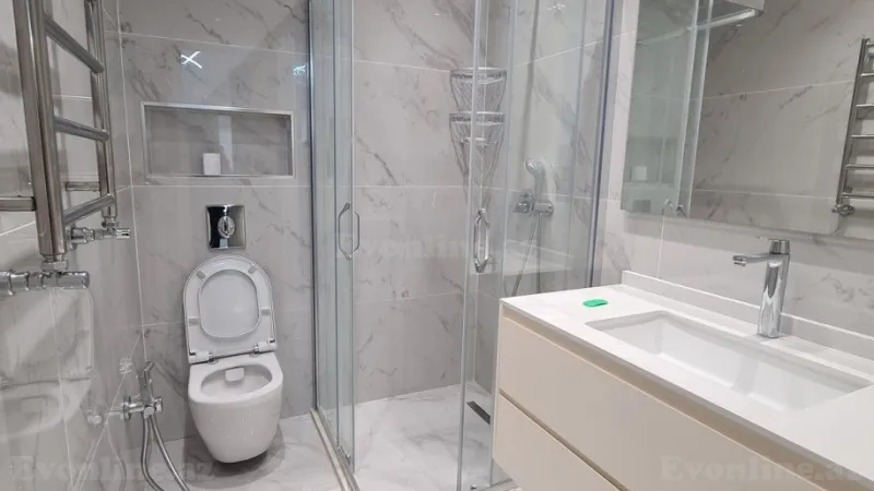 Kirayə verilir 3 otaqlı Mənzil Yeni tikili 92 m² Bakmil m. - şəkil 15