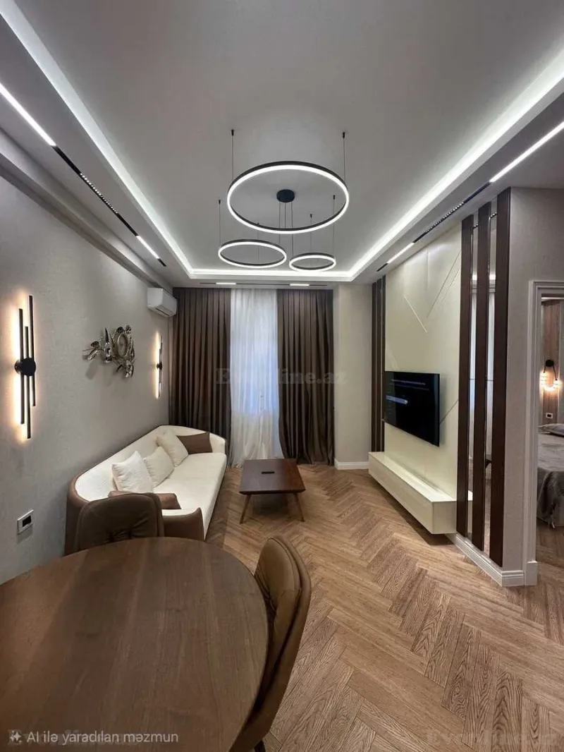 Kirayə verilir 2 otaqlı Mənzil Yeni tikili 70 m² Elmlər Akademiyası m. - şəkil 2