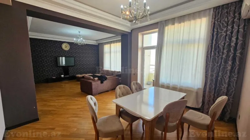 Kirayə verilir 4 otaqlı Mənzil Yeni tikili 150 m² 8 Noyabr m. - şəkil 2
