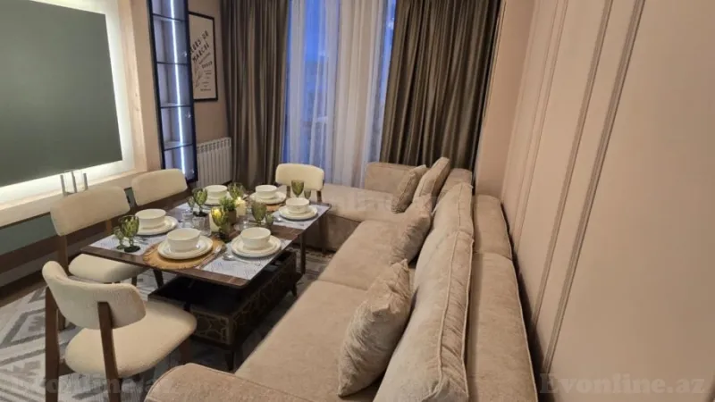 Satılır 3 otaqlı Mənzil Yeni tikili 70 m² Yasamal r. - şəkil 2